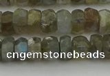 CNG5752 15.5 inches 6*9mm faceted nuggets labradorite beads