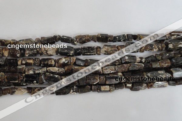 CNG576 5*6mm – 7*12mm nuggets black tourmaline gemstone beads