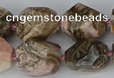 CNG5767 15.5 inches 12*16mm - 15*25mm faceted nuggets rhodochrosite beads