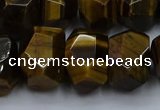 CNG5771 12*16mm - 13*18mm faceted nuggets yellow tiger eye beads