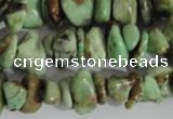 CNG578 15.5 inches 4*10mm nuggets african turquoise chips beads