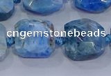 CNG5786 15.5 inches 10*12mm - 10*14mm faceted freeform apatite beads