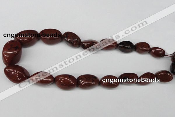 CNG58 15.5 inches 12*18mm - 20*35mm nuggets brecciated jasper beads