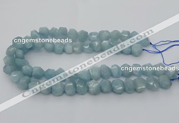 CNG5830 15.5 inches 12*16mm - 13*18mm faceted nuggets aquamarine beads