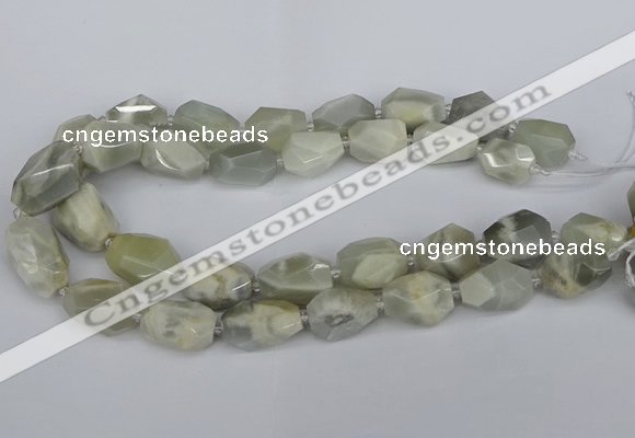 CNG5833 15.5 inches 12*16mm - 15*25mm faceted nuggets moonstone beads