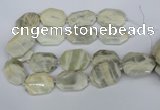 CNG5834 15.5 inches 20*30mm - 35*45mm faceted freeform moonstone beads