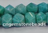 CNG5841 15.5 inches 10*12mm - 12*14mm faceted nuggets amazonite beads