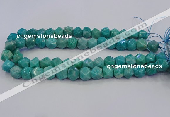 CNG5841 15.5 inches 10*12mm - 12*14mm faceted nuggets amazonite beads