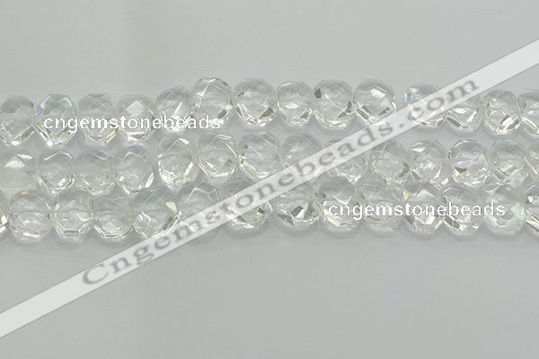 CNG5860 15.5 inches 8*12mm - 12*16mm faceted freeform white crystal beads