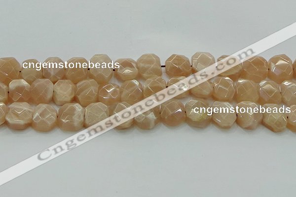 CNG5872 15.5 inches 8*12mm - 12*16mm faceted freeform moonstone beads