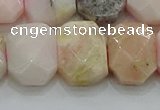 CNG5873 8*12mm - 12*16mm faceted freeform natural pink opal beads