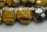 CNG5875 8*12mm - 12*16mm faceted freeform yellow tiger eye beads