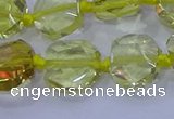 CNG5880 15.5 inches 10*12mm - 10*14mm faceted freeform lemon quartz beads