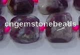 CNG5886 15.5 inches 10*12mm - 10*14mm faceted freeform tourmaline beads