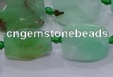 CNG5898 10*14mm - 12*16mm faceted freeform Australia chrysoprase beads