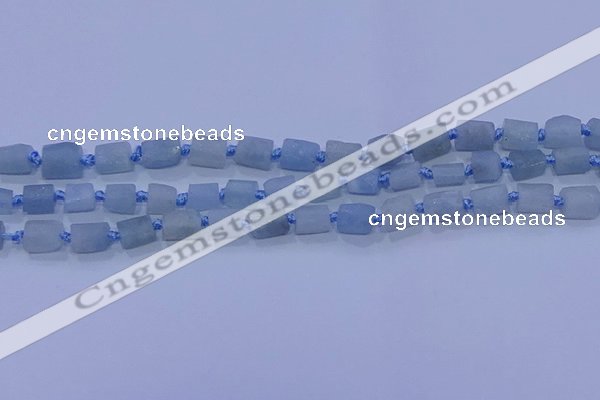 CNG5900 15.5 inches 4*6mm - 6*10mm nuggets rough aquamarine beads