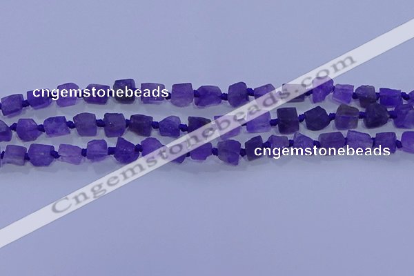 CNG5902 15.5 inches 4*6mm - 6*10mm nuggets rough amethyst beads