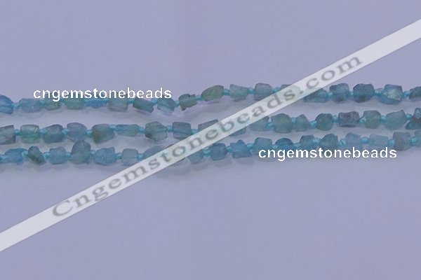 CNG5908 15.5 inches 4*6mm - 6*10mm nuggets rough light apatite beads