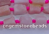 CNG5913 15.5 inches 4*6mm - 6*10mm nuggets rough pink opal beads