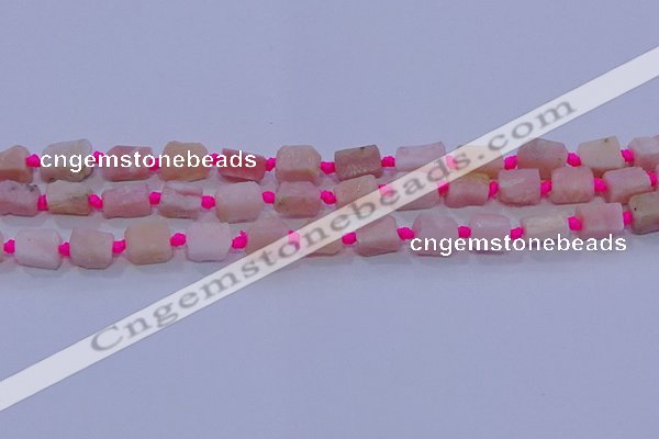 CNG5913 15.5 inches 4*6mm - 6*10mm nuggets rough pink opal beads