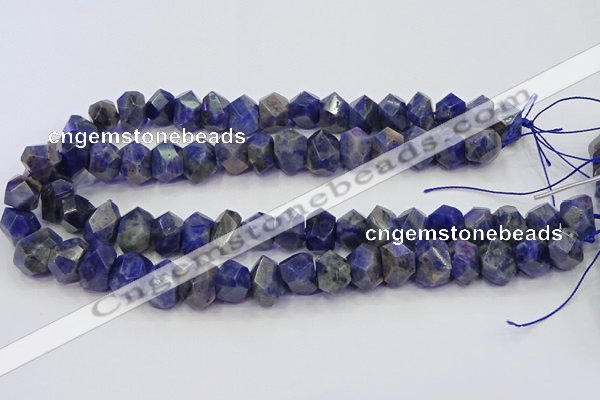 CNG5928 15.5 inches 10*14mm - 13*18mm faceted nuggets sodalite beads