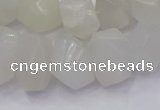 CNG5931 10*14mm - 13*18mm faceted nuggets white moonstone beads