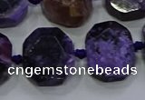 CNG5944 10*14mm - 12*16mm faceted freeform charoite beads