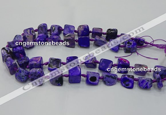 CNG6002 15.5 inches 12*16mm - 15*18mm nuggets agate beads