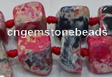 CNG6004 15.5 inches 12*16mm - 15*18mm nuggets agate beads