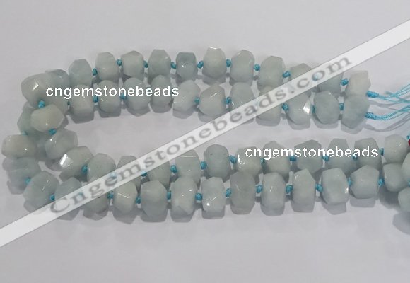 CNG6010 15.5 inches 10*14mm - 12*16mm faceted nuggets white jade beads