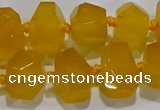 CNG6011 15.5 inches 10*14mm - 12*16mm faceted nuggets white jade beads