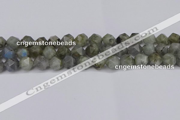 CNG6038 15.5 inches 12mm faceted nuggets labradorite beads