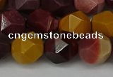 CNG6042 15.5 inches 12mm faceted nuggets mookaite gemstone beads