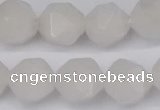 CNG6043 15.5 inches 12mm faceted nuggets white jade beads