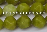 CNG6044 15.5 inches 12mm faceted nuggets lemon jade beads