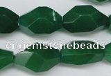 CNG605 14*22mm – 13*28mm faceted nuggets green aventurine beads