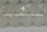 CNG6113 15.5 inches 8mm faceted nuggets white jade beads