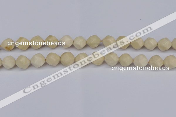 CNG6122 15.5 inches 8mm faceted nuggets jasper beads