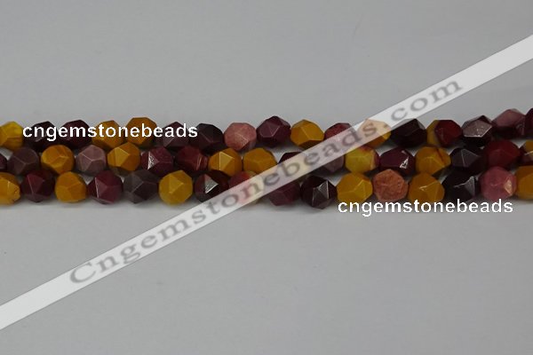 CNG6182 15.5 inches 10mm faceted nuggets mookaite gemstone beads