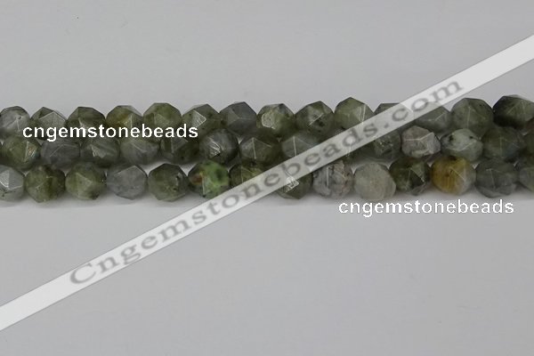 CNG6184 15.5 inches 10mm faceted nuggets labradorite beads