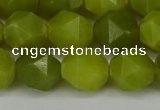 CNG6190 15.5 inches 10mm faceted nuggets lemon jade beads