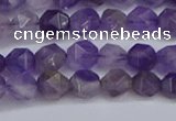 CNG6230 15.5 inches 6mm faceted nuggets amethyst beads