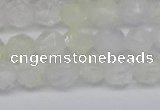 CNG6258 15.5 inches 6mm faceted nuggets green cherry quartz beads