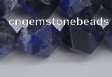 CNG6298 15.5 inches 14mm faceted nuggets sodalite beads