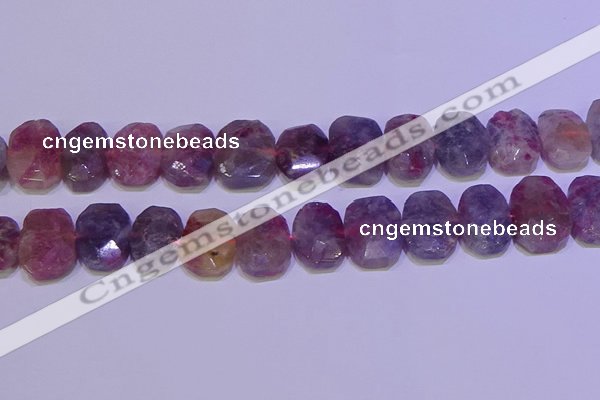 CNG6306 15.5 inches 13*18mm - 15*20mm faceted freeform tourmaline beads