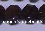 CNG6308 15.5 inches 13*18mm - 15*20mm faceted freeform smoky quartz beads