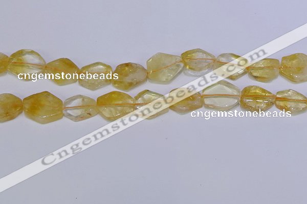 CNG6327 15.5 inches 14*18mm - 16*22mm freeform citrine beads