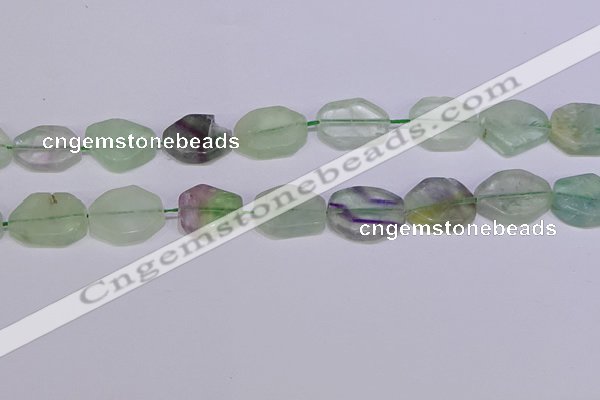 CNG6334 15.5 inches 14*18mm - 16*22mm freeform fluorite beads