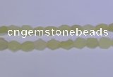CNG6356 15.5 inches 14*18mm - 16*22mm freeform matte lemon quartz beads