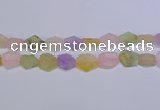 CNG6363 15.5 inches 14*18mm - 16*22mm freeform matte mixed quartz beads